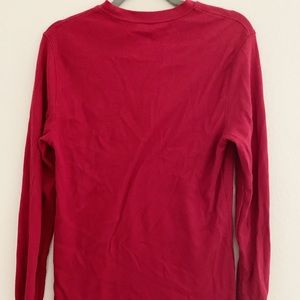 Red Waffle-Knit T-Shirt, Men’s Small